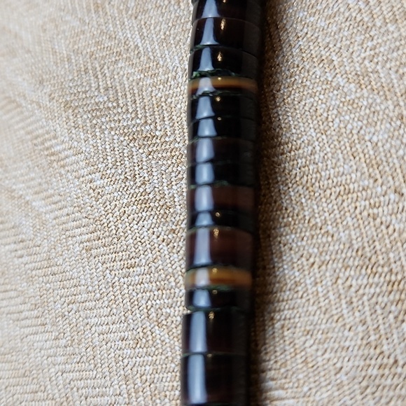 1970s Pen Shell Heishi Choker Necklace, Santo Domingo Jewelry - Picture 12 of 14